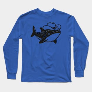 Cowboy Whale Shark Long Sleeve T-Shirt